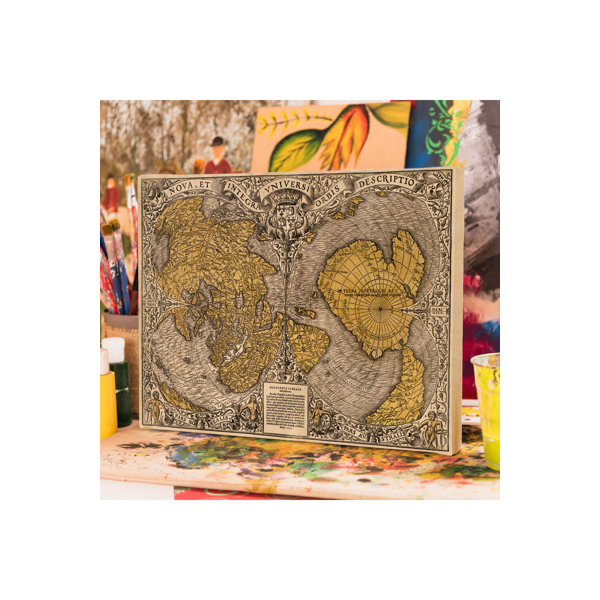 zarify Old Map Wrapped Canvas Painting Wayfair.co.uk